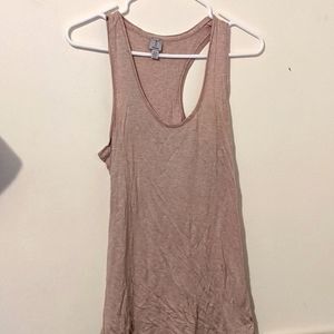 Beige glitter tank top